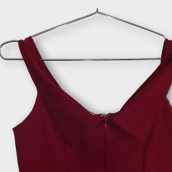 Lulu's Womens Dress Sz Medium Burgundy‎ Mini Sleeveless Bodycon - Picture 4 of 11